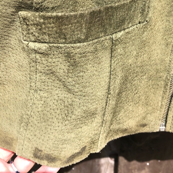 Vintage Rampage Green Leather Jacket - Picture 2 of 6